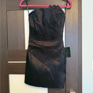 Arden B Strapless Black Dress
